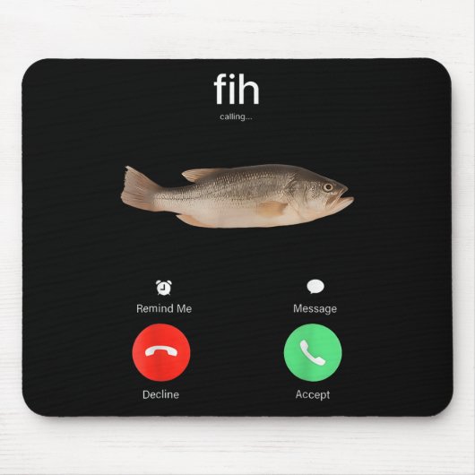 Tapis De Souris Appel Fih Me Rappeler Message Refuser Accepter Tél (Devant)
