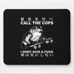Tapis De Souris Appelez les flics je m'en fiche Skateboarding Toa