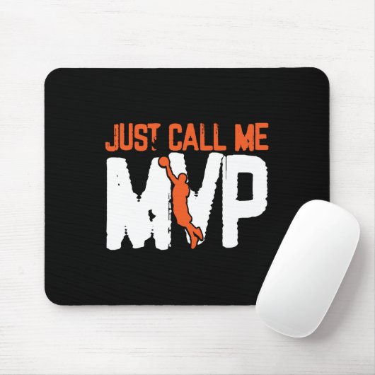 Tapis De Souris Appelez-moi simplement MVP Basket Player (Avec souris)