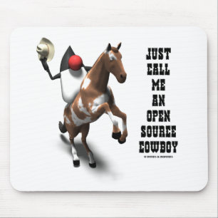 Tapis De Souris Appelez-Moi Un Cowboy Open Source (Duke Java)