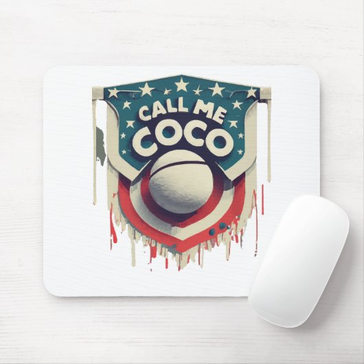 Tapis De Souris Appelle-moi Coco Appelle-moi Champion (Avec souris)