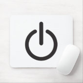 Tapis De Souris Apple Mac Power button (Avec souris)