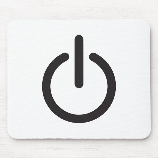 Tapis De Souris Apple Mac Power button (Devant)