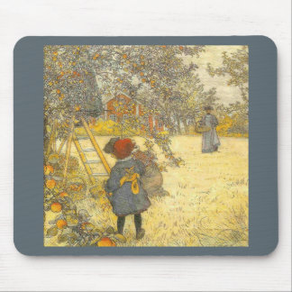 Tapis De Souris Apple moissonnent par le verger de cru de Carl