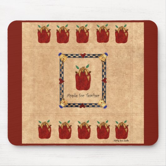 Tapis De Souris Apple for Teacher Mousepad (Devant)
