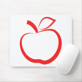 Tapis De Souris Apple rouge (Avec souris)