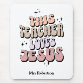 Tapis De Souris Appréciation personnalisée des enseignants de foi  (Devant)
