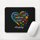 Tapis De Souris Apprendre Accepter Comprendre Amour Enseignant Coe (Avec souris)