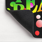 Tapis De Souris APPRENDRE PAIX Rainbow Graphisme Sur Pots Polka (Coin)