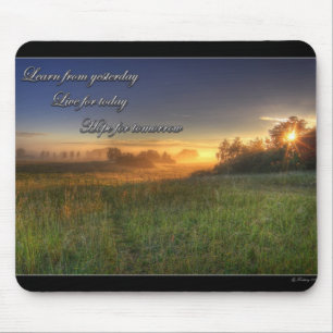 Tapis De Souris Apprenez d'hier…. mousepad