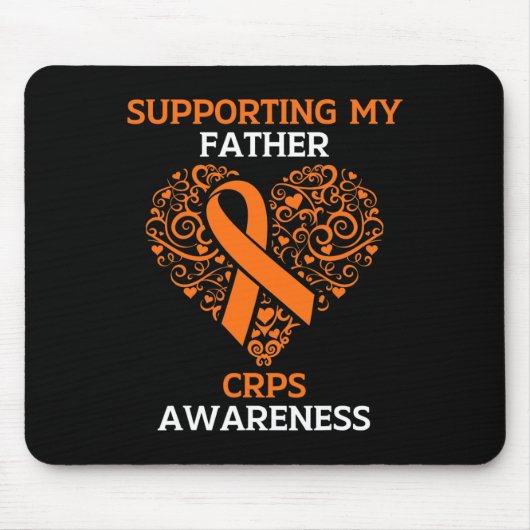 Tapis De Souris Appuyer mon père RSD FCRP Mois de sensibilisation  (Devant)