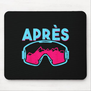 Tapis De Souris Après, Lunettes de Ski Rétro Vintage 80s 90s Ski O