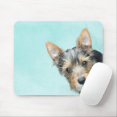 Tapis De Souris Aqua aquarelle avec photo de animal de compagnie (Avec souris)