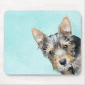 Tapis De Souris Aqua aquarelle avec photo de animal de compagnie (Devant)