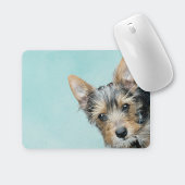 Tapis De Souris Aqua aquarelle avec photo de animal de compagnie