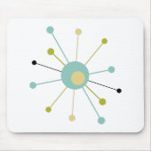 Tapis De Souris Aqua Bleu Jaune Âge Atomique Débute au milieu du s (Devant)