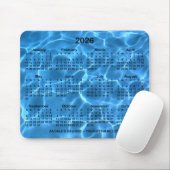 Tapis De Souris Aqua Blue Pool Calendrier Promotionnel (Avec souris)