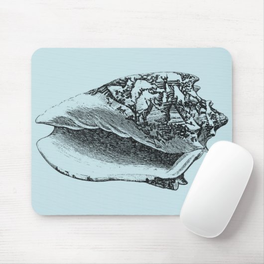 Tapis De Souris Aqua Conch Shell (Avec souris)