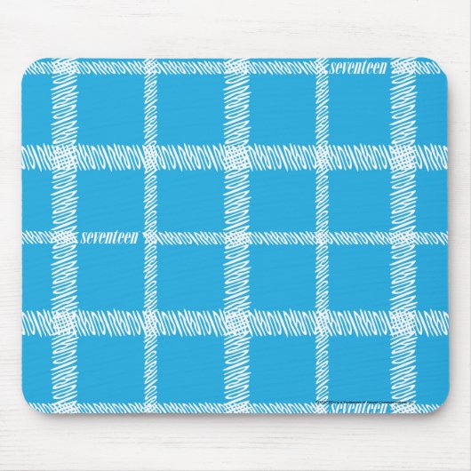 Tapis De Souris Aqua de plaid (Devant)
