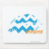 Tapis De Souris Aqua de zigzag (Devant)