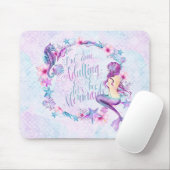 Tapis De Souris Aqua humoristique de rose de lavande d'hippocampe (Avec souris)