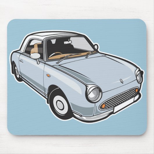 Tapis De Souris Aqua pâle de Nissan Figaro (Devant)