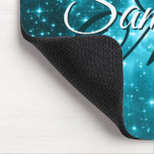 Tapis De Souris Aqua Turquoise Stars Étoiles Céleste Fancy Monogra (Coin)