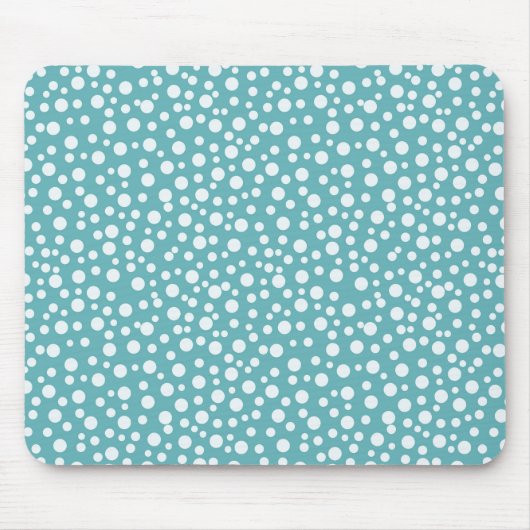 Tapis De Souris Aqua White Confetti (Devant)