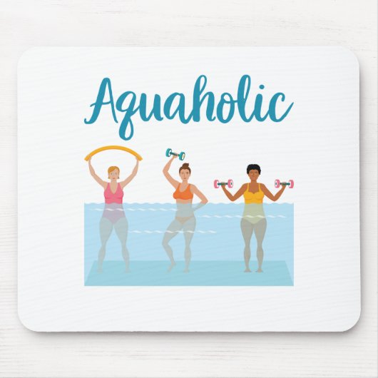 Tapis De Souris Aquaholic Water Aaérobic Femmes (Devant)