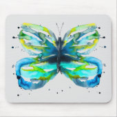 Tapis De Souris Aquarelle à papillon (Devant)