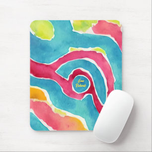 Tapis De Souris Aquarelle Abstraite