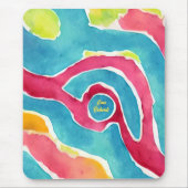 Tapis De Souris Aquarelle Abstraite (Devant)
