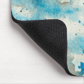 Tapis De Souris Aquarelle Abstraite (Coin)