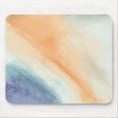 Tapis De Souris Aquarelle Abstraite orange violet (Devant)