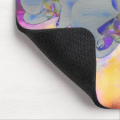 Tapis De Souris Aquarelle Abstraite orchidées tropicales (Coin)