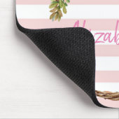 Tapis De Souris Aquarelle adorable Cactus, Bandes Succulentes (Coin)