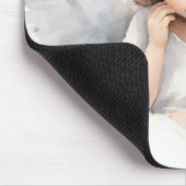 Tapis De Souris Aquarelle Angel fille avec fleurs (Coin)