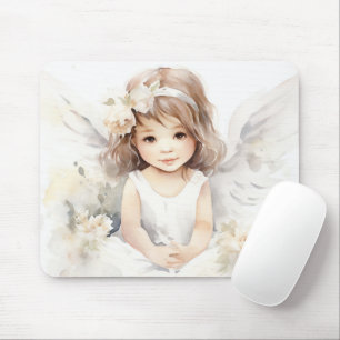 Tapis De Souris Aquarelle Angel Girl