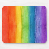 Tapis De Souris Aquarelle Arc-en-ciel couleur moderne (Devant)