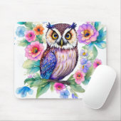 Tapis De Souris Aquarelle artistique florale (Avec souris)