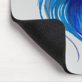 Tapis De Souris Aquarelle Bêta bleue (Coin)