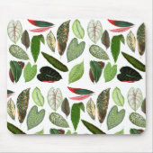 Tapis De Souris Aquarelle botanique Vintage verdure Feuilles (Devant)