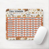 Tapis De Souris Aquarelle Capybara Motif de classe 2024 (Avec souris)