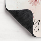 Tapis De Souris Aquarelle Cerisier Fleur Fille Nom du script (Coin)