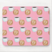 Tapis De Souris Aquarelle Cinnamon Bun Pastry Café (Devant)