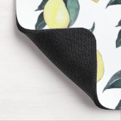Tapis De Souris Aquarelle Citrons jaunes Motif sans couture (Coin)