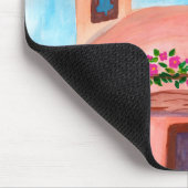 Tapis De Souris Aquarelle colorée de l'église Sanctuario de Chimay (Coin)