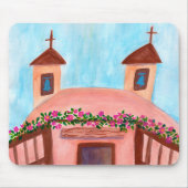 Tapis De Souris Aquarelle colorée de l'église Sanctuario de Chimay (Devant)