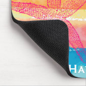 Tapis De Souris Aquarelle colorée rayures Starfish Personnalisé (Coin)
