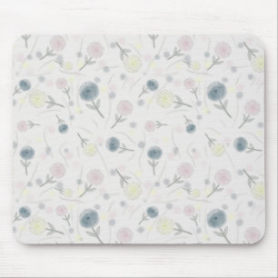 Tapis De Souris Aquarelle Dahlia